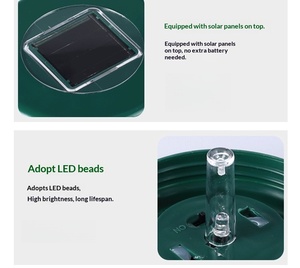 กับดักตัวต่อสัตว์รบกวนพลังงานแสงอาทิตย์แบบพรีเมียม สำหรับแขวนกลางแจ้ง ดักจับแมลงวันผลไม้ พร้อมคุณสมบัติกันน้ำ IPX4 กำจัดแมลงในสวน - Product Image 4