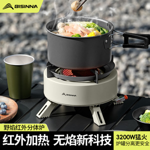 Bisinnna Portable Gas Stove SK255 Infrared Outdoor <b>Camping</b> Tea Brewing Windproof - Product Image 4