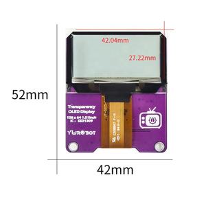 24 Pin Blauw Spi I2C Iic Module SSD1309 1.5 ''Transparant Oled-scherm 128*64 128X56 1.51 Inch Flexibele Panel - Product Image 2