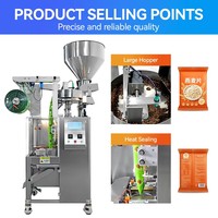 Machine d'emballage automatique à écran tactile PLC pour sachets à bec verseur, équipement pneumatique de remplissage et de scellage de pochettes intérieures et extérieures pour café