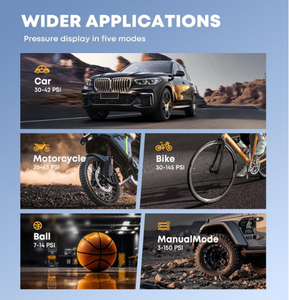 רב פונקציה הוביל sos קל נייד 5200mah mah mah מדחס אוויר חשמלי - Product Image 5