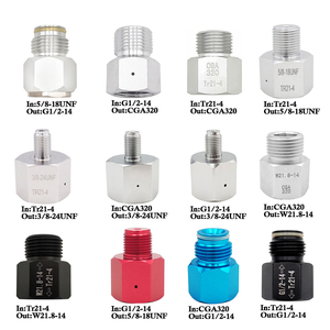 Adattatore adattatore Convertors .825 "<span class=keywords><strong>NGO</strong></span> 5/8-18UNF per tanica Co2 W21.8-14,CGA320,3/8-24UNF per Sodastream,HomeBrew, acquario - Product Image 5