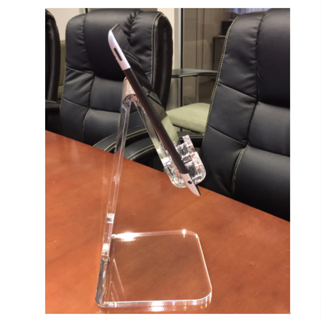 iPad 2/ 3/4 Clear Acrylic Desktop Stand Kiost Show Store Display POS Square