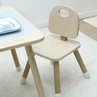 Meubles en bois naturel pour enfants Offre Spéciale chaises de sécurité intérieures et extérieures chaise d'étude pour enfants