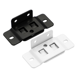 Haidibosi 2-in-1 Insert L-Shaped Shelf Connector Cold-Rolled Steel <b>Black</b> White Furniture Support <b>Bracket</b> - Product Image 4