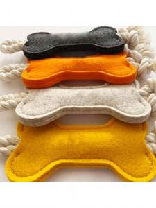 Giocattolo per Cani in Corda di Alta Qualità Osso Interattivo in Feltro Morbido per Cani e Cuccioli Giocattoli da Masticare - Product Image 3