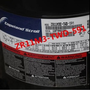 Compresseur à spirales Copeland ZR11M3E-TWD-591 pour climatisation, réfrigération, refroidissement et chauffage - Product Image 1