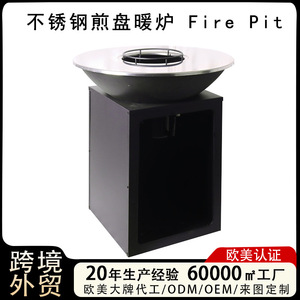 Vertical Wood Burning Fire Pit Garden Table Barbecue Grill European Style Outdoor Heater Firepit BBQ Wood Fired Stove - Product Image 5