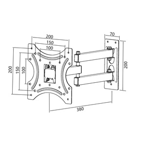 <span class=keywords><strong>Support</strong></span> mural <span class=keywords><strong>TV</strong></span> pivotant à mouvement complet <span class=keywords><strong>avec</strong></span> moniteur <span class=keywords><strong>bras</strong></span> d'extension de 10 à 24 pouces <span class=keywords><strong>support</strong></span> <span class=keywords><strong>TV</strong></span> réglable à distance - Product Image 6