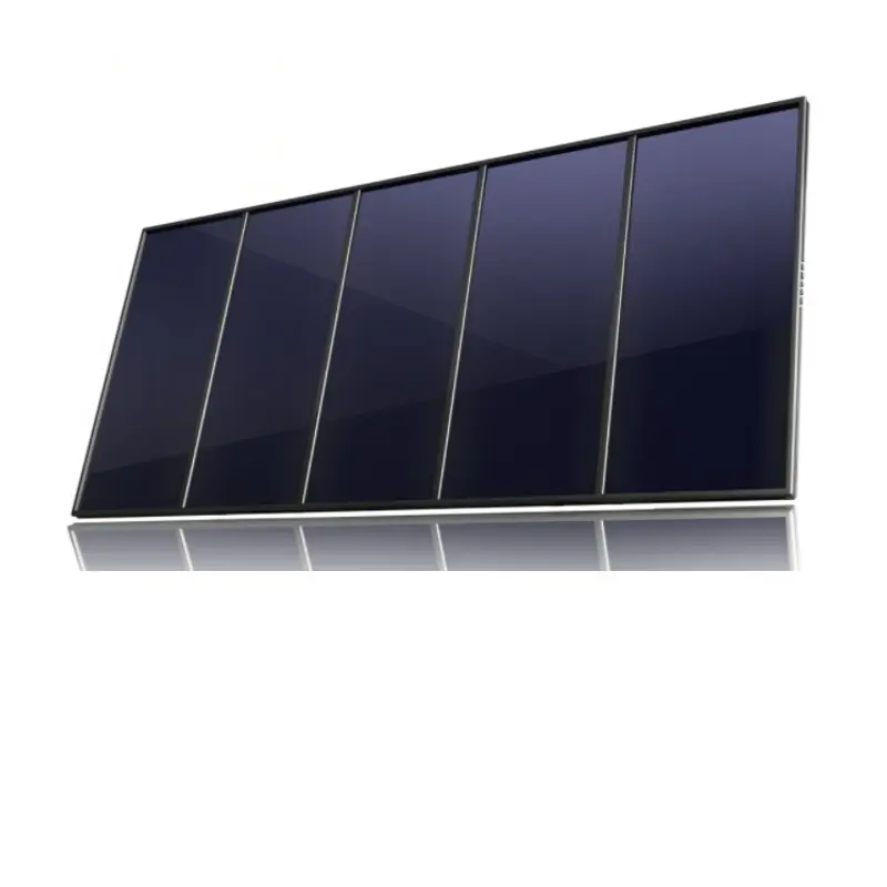 Yüksek verimlilik büyük boy düz panel güneş enerjisi kolektörü düz plaka ısı toplayıcı 15 m2 sıcak su otel fabrika projesi için