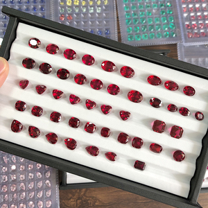 MiShang gioielli prezzo all'ingrosso laboratorio cresciuto piccione sangue pietre preziose taglio ovale laboratorio creato pietre preziose per gioielli - Product Image 2