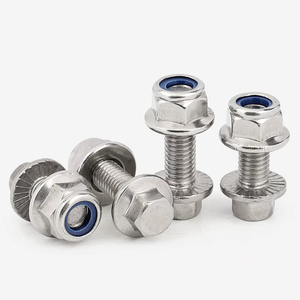 Bullone della flangia con testa esagonale bullone seghettato della flangia con i dadi di blocco della flangia M5 M6 A2 <span class=keywords><strong>acciaio</strong></span> inossidabile GB5789 - Product Image 4