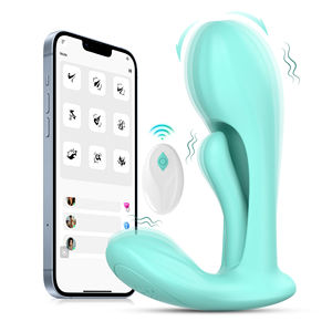 Tragbarer Vibrator App-gesteuert Fernbedienung Wiederaufladbar Wasserdicht Silikon Diskret Leise Erwachsenen-Sexspielzeug für Frauen - Product Image 1