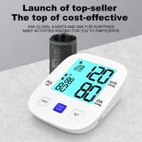 Tensiomètre Portable Connecté, Sphygmomanomètre Électronique Numérique pour Bras, Appareil de Mesure de la Tension Artérielle Automatique