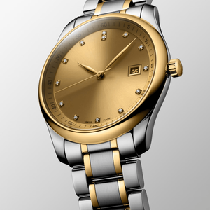 Elegante Reloj de Pulsera de Lujo con Detalles de Diamantes, Marcadores Digitales, Visualización de Fecha, Estilo Casual de Negocios, Correa de Acero Inoxidable Longinesing - Product Image 3