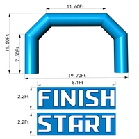 Arche gonflable publicitaire en promotion / Arche gonflable de course, Arche gonflable sur mesure, Aucun avis pour le moment