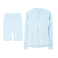  Conjunto Deportivo de Alta Calidad para Mujer, Chaqueta de Manga Larga Suave y Cómoda para Gimnasio, Entrenamiento, Fitness, Yoga