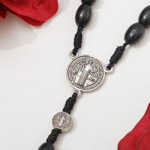 Chapelet catholique en bois avec perles, croix, Jésus, saint, christianisme, cadeau pour Pâques, église - Product Image 5