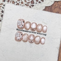 Prix de gros usine – Ongles press-on minimalistes courts à couverture complète faits à la main – Faible MOQ – Designs personnalisés – Expédition mondiale rapide