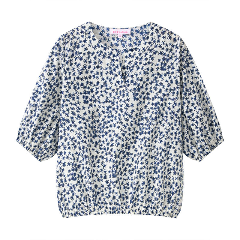 NAVY / OFFWHITE EYE PRINT