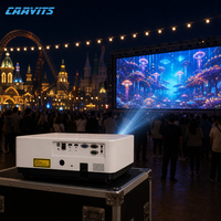 Proyektor CAAVITS 7300 Ansi Lumens WUXGA 3LCD Laser Proyektor Short Throw untuk Proyektor Pameran Taman Hiburan