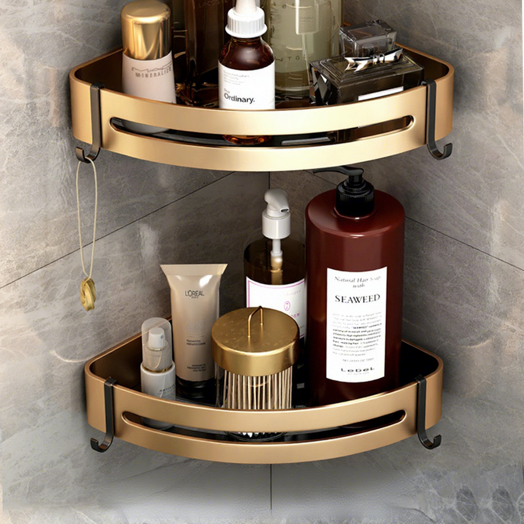 Estante esquinero para ducha Black Gold