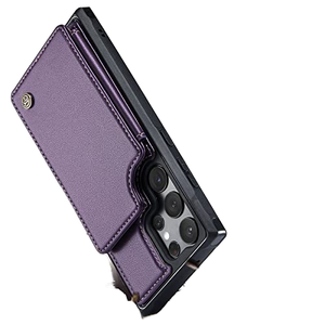 Caseme C22 con porta carte custodia in pelle per Samsung Galaxy S25 S24 Ultra S23 Plus S22 S21 <span class=keywords><strong>FE</strong></span> <span class=keywords><strong>S20</strong></span> resistente cavalletto posteriore - Product Image 4