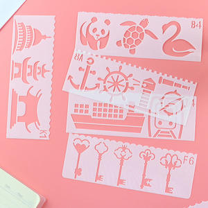 Groothandel Tijdschrift Stencilbladen Op Maat Sjabloon Plastic Stencils Set Voor Kinderen Diy Tekenen En Schilderen - Product Image 6