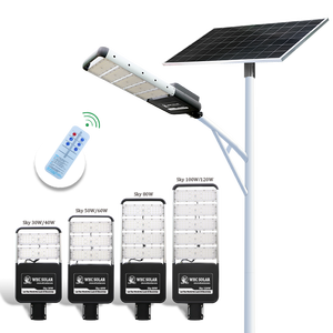 Lampione Solare Integrato WHC Lumiere De Rue Solaire Cina 40W 50W 80W 150W 500W 1000W con Pannello Solare - Product Image 6