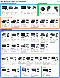 EKIY จอนำทางมอเตอร์ไซค์ขนาด 5 นิ้ว รองรับ CarPlay แบบไร้สาย Android Auto สำหรับมอเตอร์ไซค์ พร้อมระบบ GPS ไร้สาย - Product Image 6