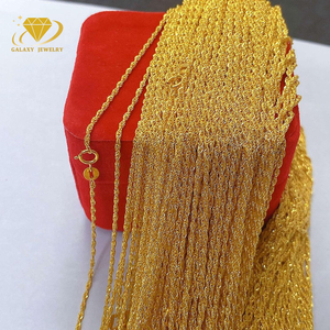 Perhiasan Emas Asli 18k Rantai Tali Terpilin Emas Padat Perhiasan Emas Asli 18k Rantai Tali Emas Au750 Rantai Emas 10k <span class=keywords><strong>14k</strong></span> - Product Image 3
