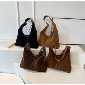 Bolsos Tote de Moda en Oferta para Mujer, Gran Capacidad, Terciopelo con Forro de Poliéster, Bolso de Diseñador de Primera Calidad - Product Image 3