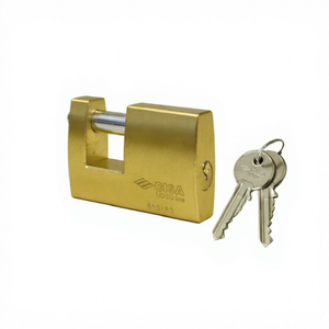 กุญแจคล้องโลโก้ CISA รุ่น 278376 สำหรับบานประตู ทองเหลืองซาติน 2 ดอกกุญแจ - Product Image 1