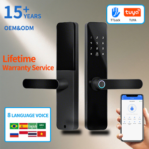 Màu Vàng Thông Minh Khóa Cửa Vân Tay Cho Cửa Thép Nhà Căn Hộ An Ninh Với Wifi Alexa Hợp Kim Nhôm Thẻ Nhớ Dữ Liệu - Product Image 1