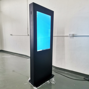 43/55 inch tầng đứng kỹ thuật số biển không thấm nước IP65 ngoài trời <span class=keywords><strong>Totem</strong></span> Wifi trạm xe buýt quảng cáo hiển thị với bánh xe - Product Image 5