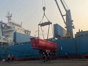 รถพ่วงดั๊มพ์เหล็ก <span class=keywords><strong>Oreno</strong></span> 50-70 ตัน พร้อมกระบอกไฮดรอลิกยกสูง ระบบกันสะเทือน JOST แบบ 2/3/4 เพลา - Product Image 6