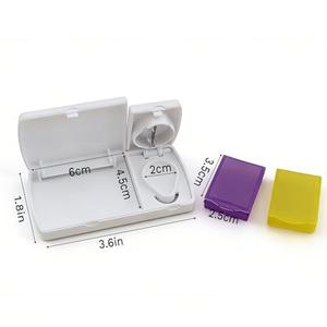 ที่ตัดยาแบบพกพา 2 in 1 รุ่นใหม่ พร้อมกล่องเก็บยา 2 ช่อง - Product Image 3