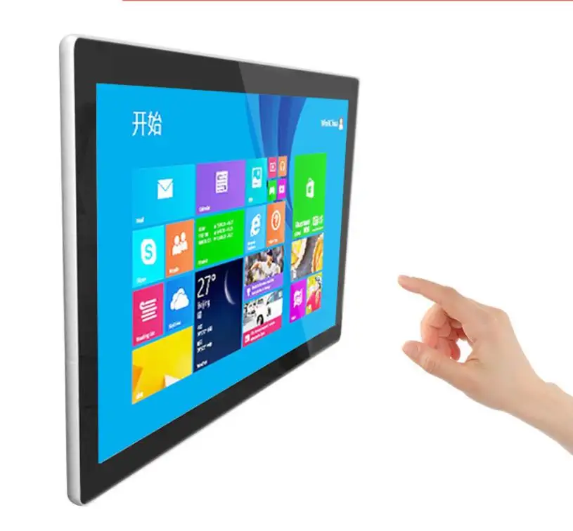 Wi-Fi rede 24 polegadas TFT LED LCD publicidade touch screen quiosque android PC