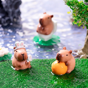Figurine créative en résine d'animaux de dessin animé mignons, mini ornement de micro-paysage, décoration de <span class=keywords><strong>jardin</strong></span>, aménagement paysager, décoration de bureau et de maison - Product Image 4