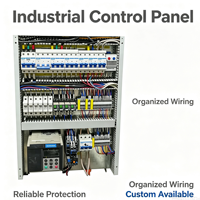 Boîtier de commande PLC personnalisé pour armoire industrielle, coffret de distribution électrique OEM, ensemble de commutateurs basse tension intelligents 100A