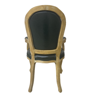 เก้าอี้รับประทานอาหารฝรั่งเศสไม้เนื้อแข็งยุโรปโบราณเพื่อทําเก้าอี้เก้าอี้กระเป๋าเปื้อนุ่มย้อนยุคเก้าอี้บาร์ - Product Image 4