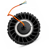 Moteur à moyeu à engrenages avec pneu plein de 16 pouces, couple élevé de 400 N.m, 72 V en option, charge maximale de 800 kg, moteur intégré à l'engrenage en acier pour châssis autonome
