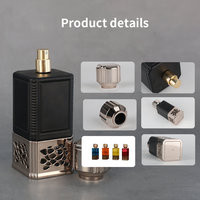 Flacon de parfum en verre de luxe 30ml 50ml 100ml Flacon de parfum Botol Parfum Flacon de parfum de luxe avec bouchon