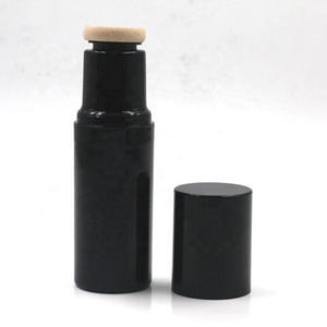 Plastic Concealer Packaging 45ml Airless Type Plastic Liquid <b>Foundation</b> Bottle With Sponge - Product Image 1