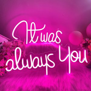 Insegna al Neon 'IT Era Sempre Tu' per Decorazioni di San Valentino, Luci al Neon per Anniversari di Matrimonio - Product Image 2