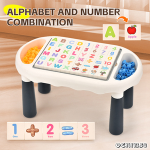 Amusant famille Parent enfant interactif bloc de construction Table à dessin ensemble lettre <span class=keywords><strong>arabe</strong></span> <span class=keywords><strong>classique</strong></span> jouet éducatif pour enfant apprentissage 2025 - Product Image 3