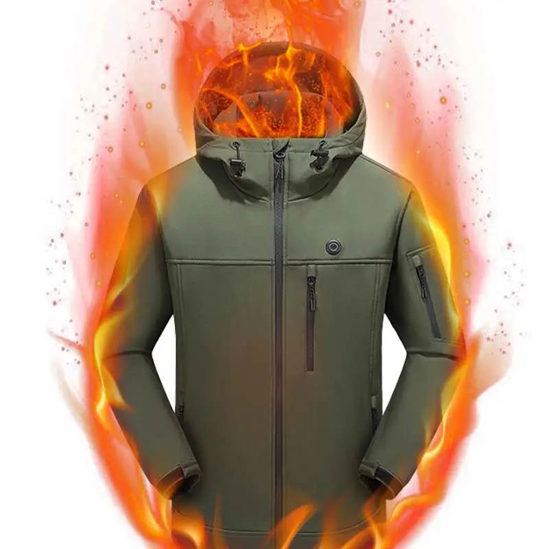 यूनिसेक्स यूएसबी बैटरी गर्म जैकेट हल्के 3 गियर तापमान नियंत्रण इलेक्ट्रिक हीटिंग वेस्ट जैकेट सर्दियों के लिए हीटिंग कपड़े