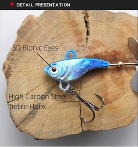 SEASKY-señuelo de pesca de lubina, cebo de pesca giratorio de Metal, plantilla de Metal, VIB, Crankbait, aparejos de pesca, cuchara de tiro largo, 12g - Product Image 5