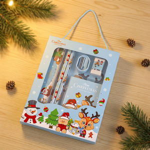 Personaliza el nuevo set de papelería navideña 2027 como regalo para eventos festivos - Product Image 1