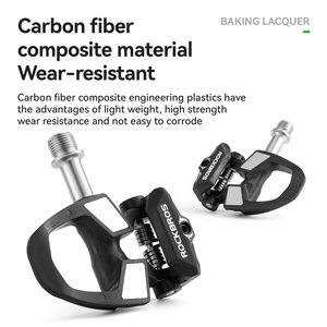 <span class=keywords><strong>ROCKBROS</strong></span>-Pedal de bloqueo de bicicleta de carretera de fibra de carbono con eje de titanio, equipo de ciclismo con placa de bloqueo SPD - Product Image 4